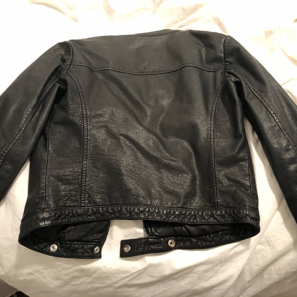 Real Leather Biker Jacket - Picture 3 of 6